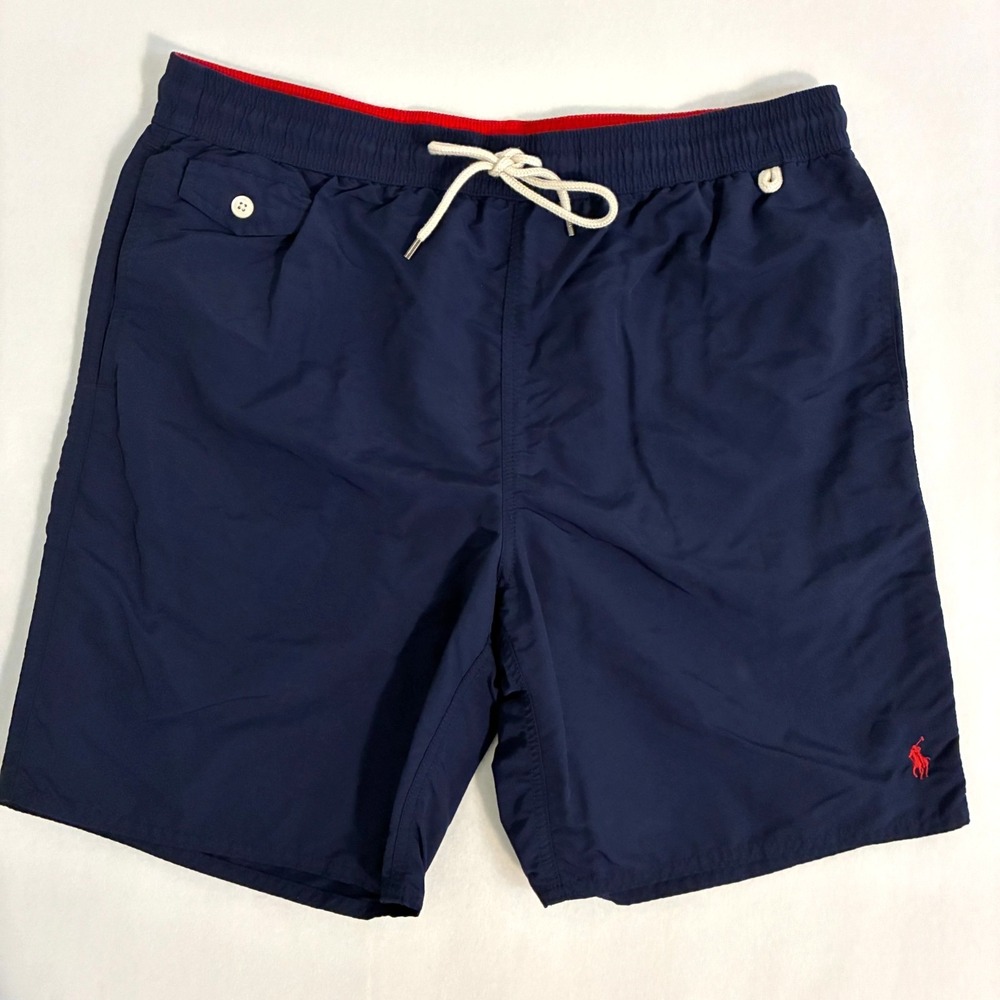 NWOT Polo Ralph Lauren Swimwear Swim Trunks Mens XL Elastic Waist Lined Pool
